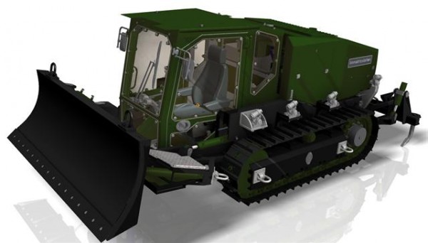 The air-droppable tractor-leveller, known by its French acronym TNA, was recently delivered to the 17th Parachute Engineer Regiment