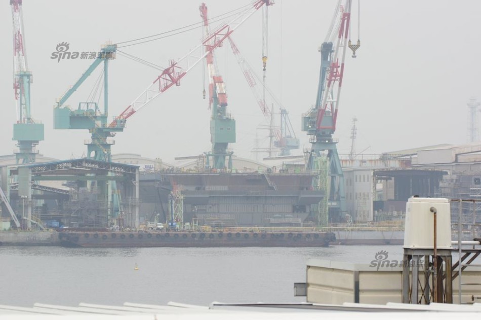 Build in progress on Second Japanese Izumo class helicopter carrier 3