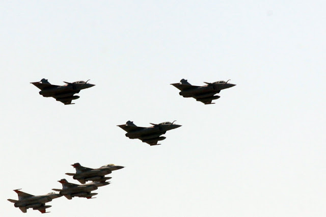 Egyptian Rafales over Cairo tower 2