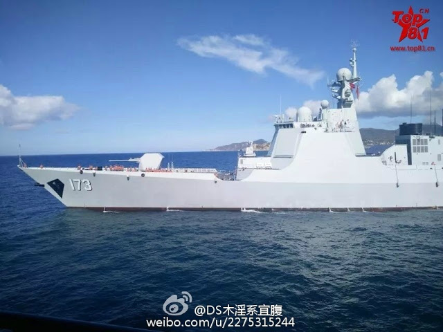 New photos of Type 052D destroyer 173 Changsha 3