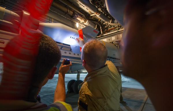 Photos of the first air strike with GBU-12 against ISIS in Iraq for French Navy ATL2 MPA aircraft 3