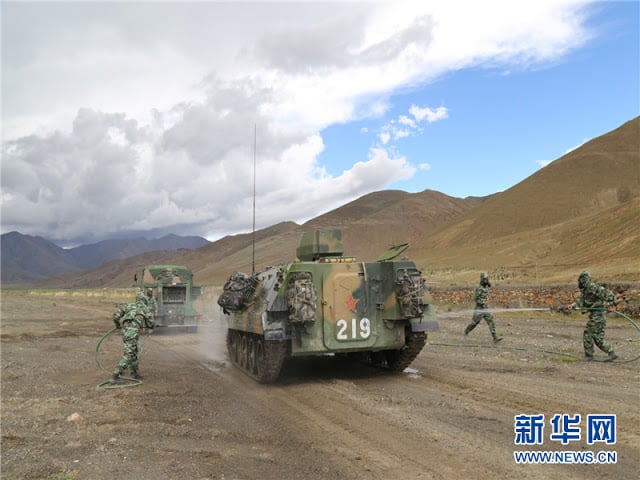 Chinese troops stationed in Tibet 5