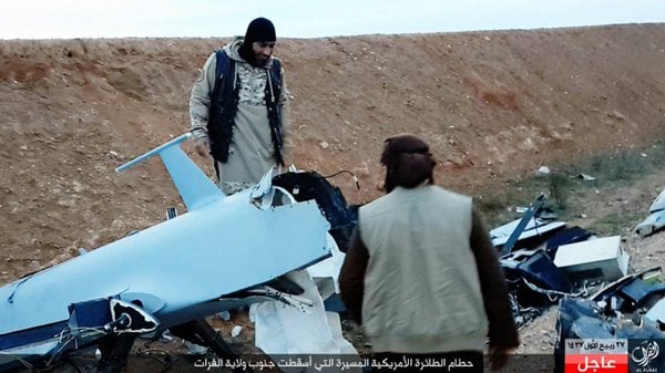 US MQ-1A crashed in IS Euphrates province western Iraq 2