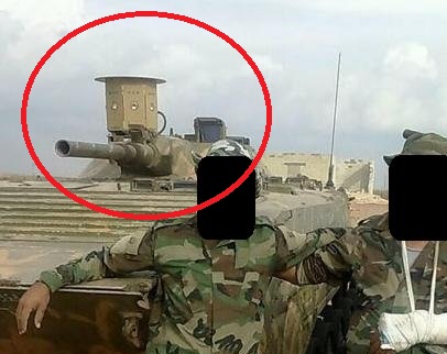 Unknown device on Syrian BMP-1