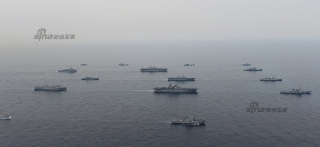 19 ships which took part in  US and South Korean drills 4