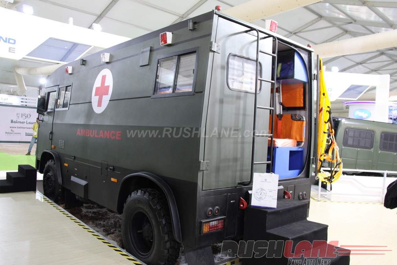 Ashok Leyland 4x4 Ambulance at 2016 DefExpo