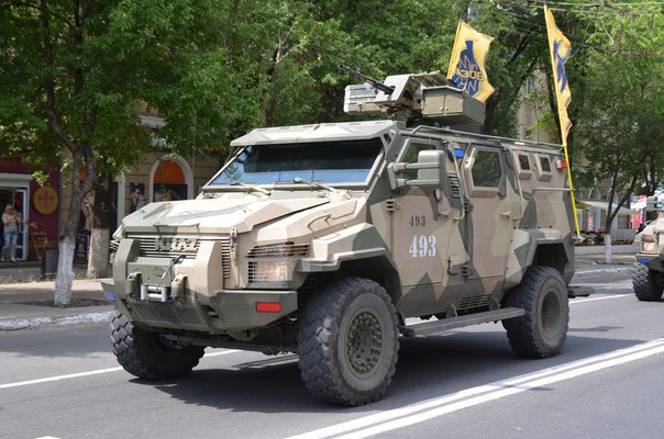 KrAZ Spartan armored vehicle  (c) Azov press 
