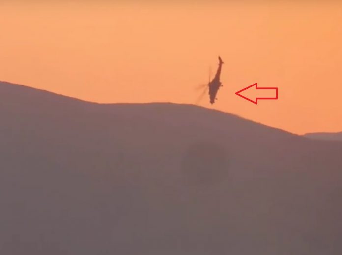 ISIS release footage of the shooting down of a Russian Mi-35 helicopter