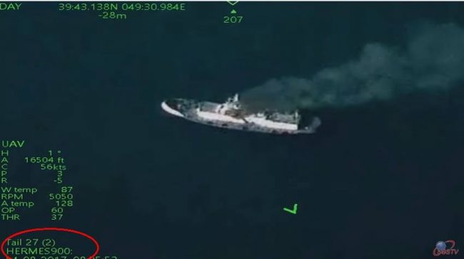Video from Hermes 900 during tactical exercise