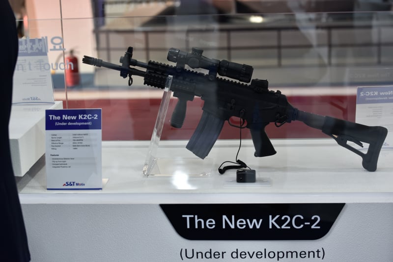 K2C-2 rifle at the ADEX 2017. Photo by milidom.net