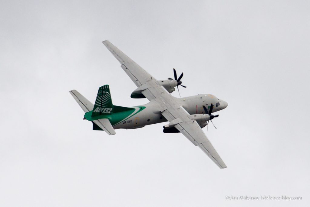 Antonov An-132D aircraft. Photo by Dylan Malyasov 