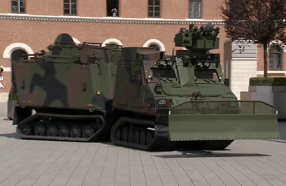 Austrian Bundesheer Receives New Bvs10 Mk Iib Aut All Terrain Articulated Armoured Vehicle