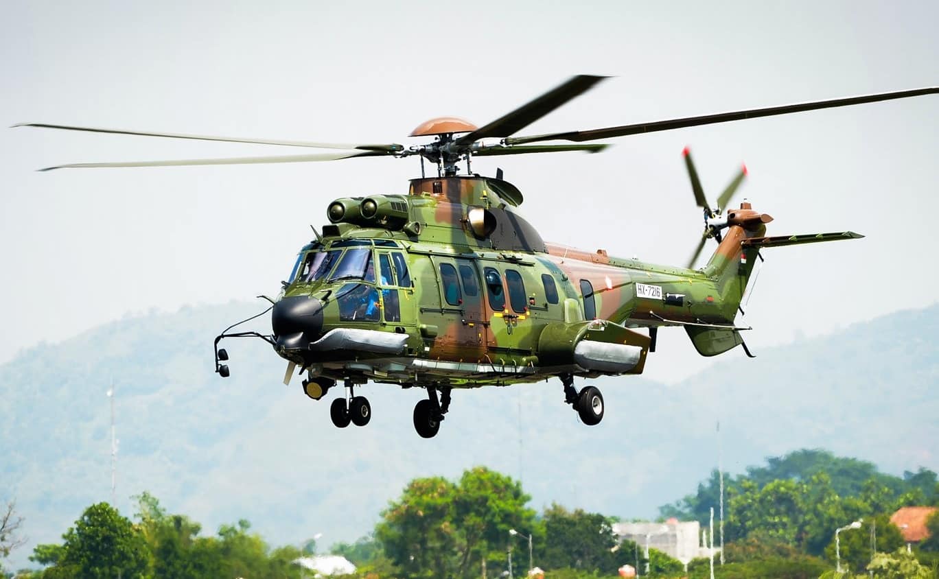 super puma helicopter indonesia