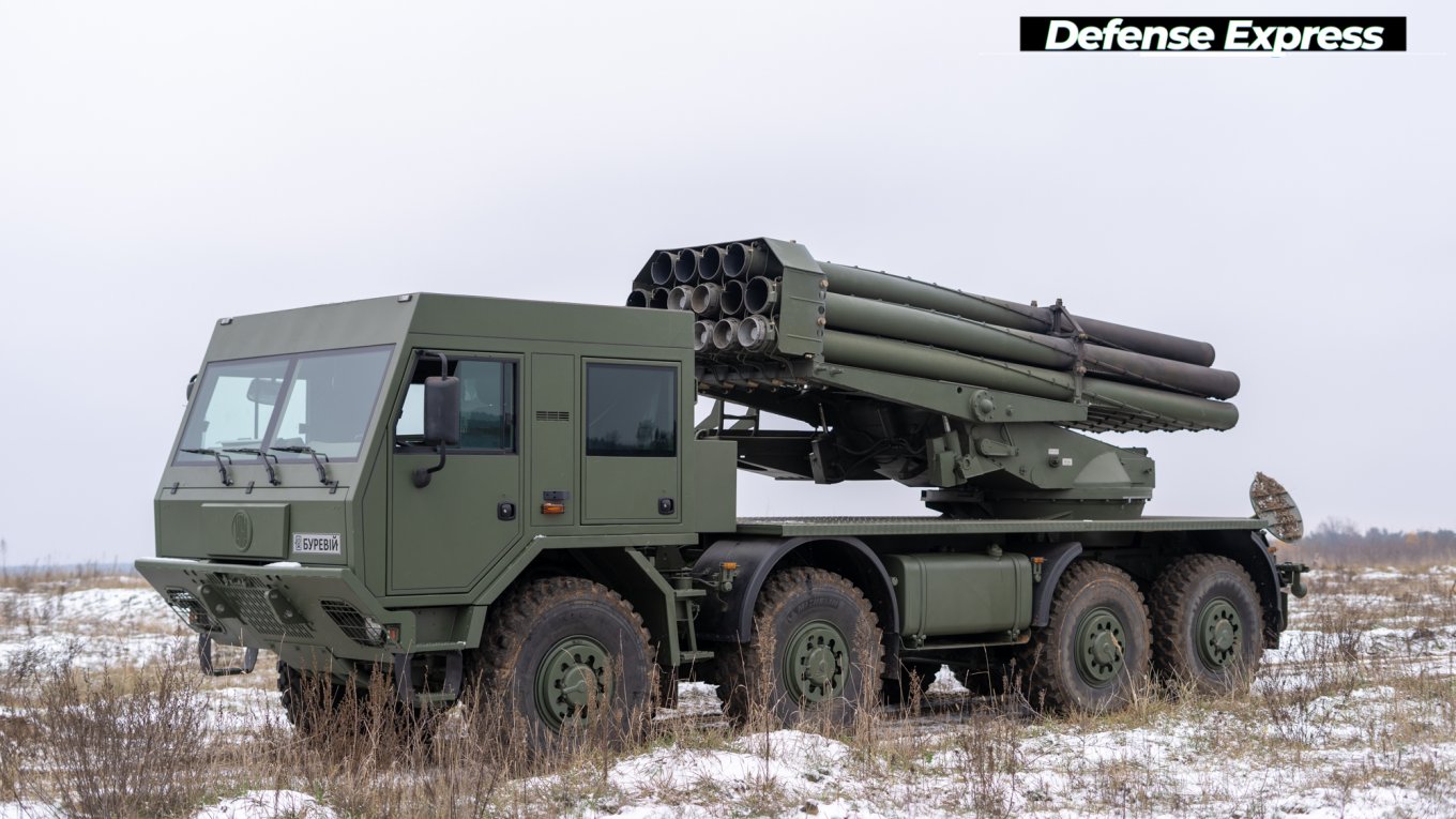 Ukraine Develops New Bureviy Heavy Rocket Artillery System