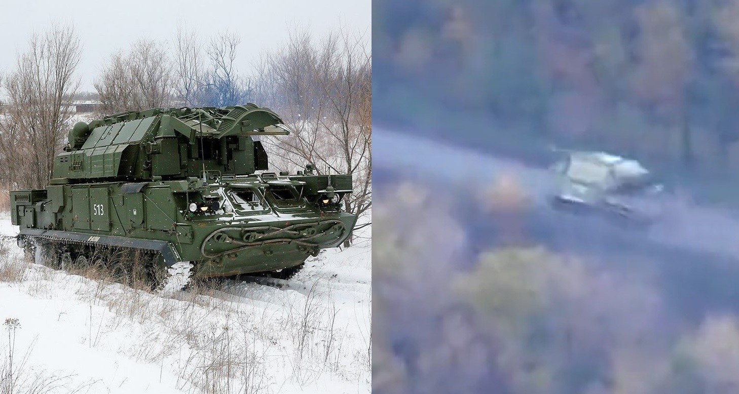 Ukrainian airborne assault troops destroy Russian Tor-M2 SAM system