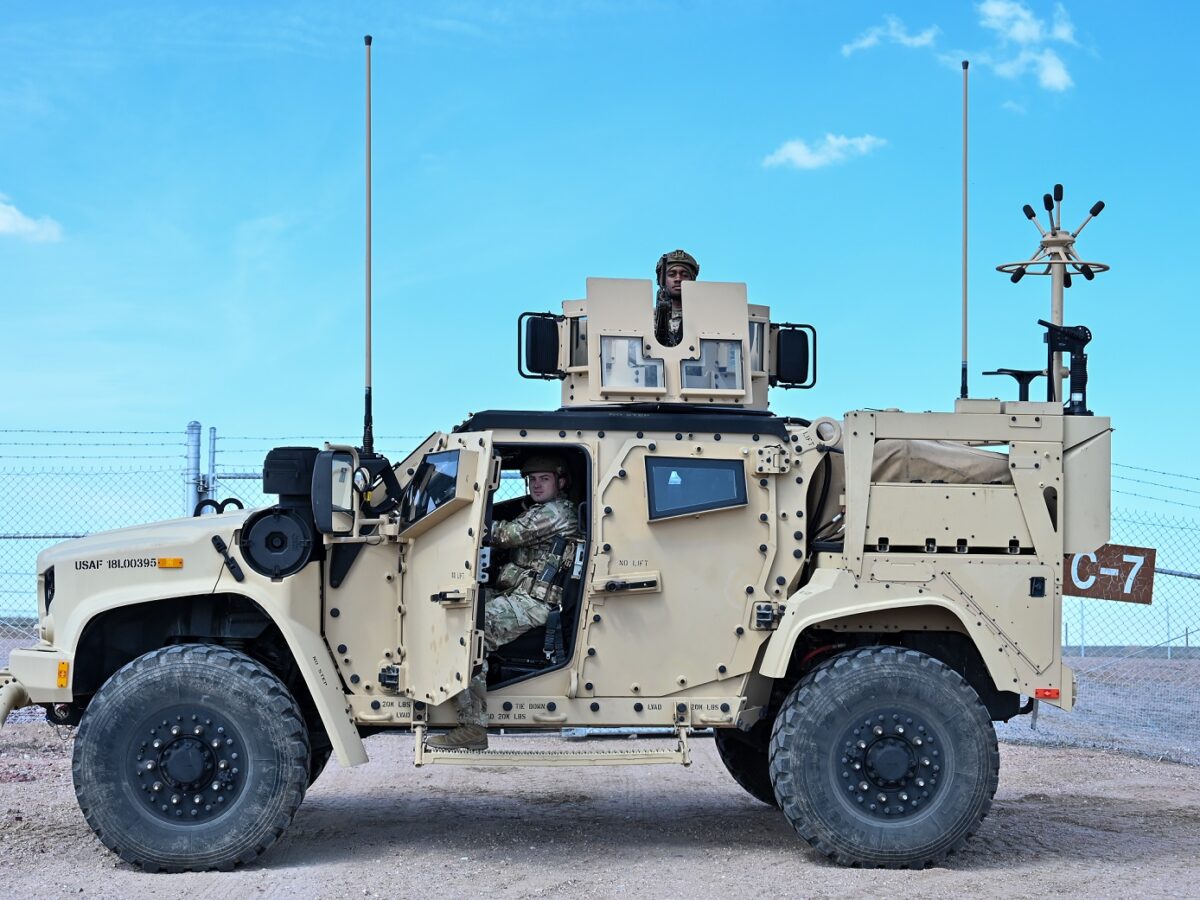 US Air Force gets first JLTV to protect the nuclear arsenal