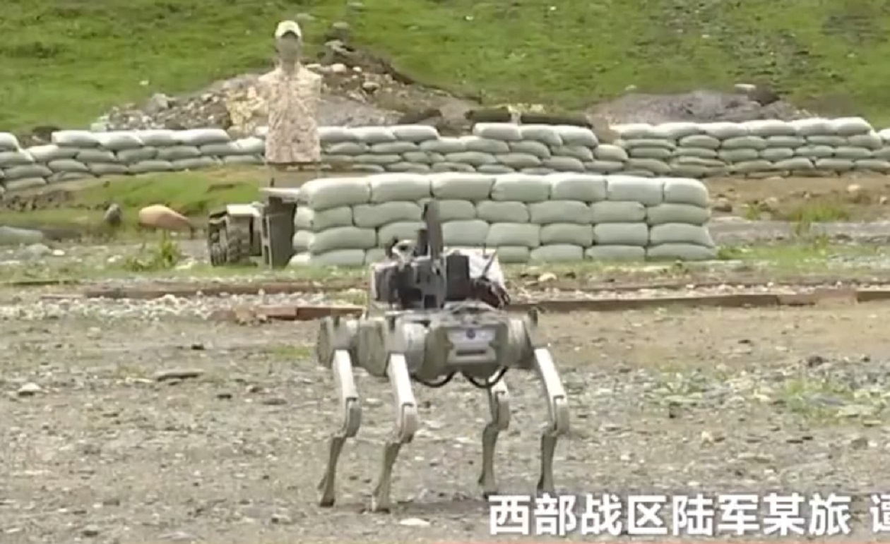 تم رصد كلاب آلية في الصين مزودة ببندقية هجومية من نوع QBZ-95