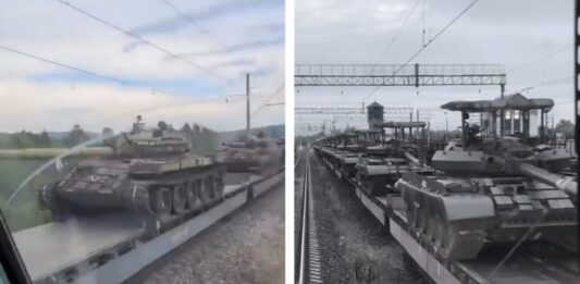 screengrab from video posted to social media