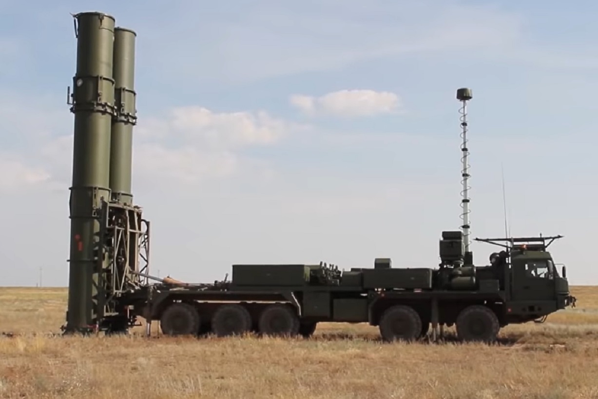 A Russian S-500 Prometey air defense system.