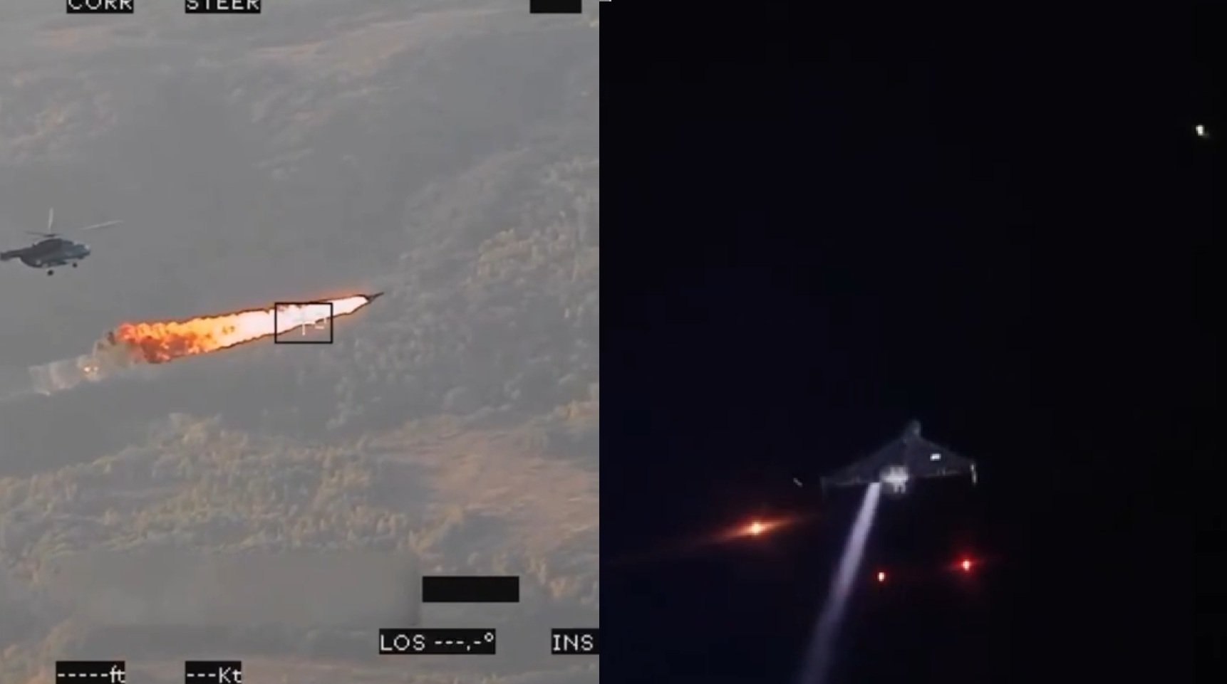screengrab from video posted to social media