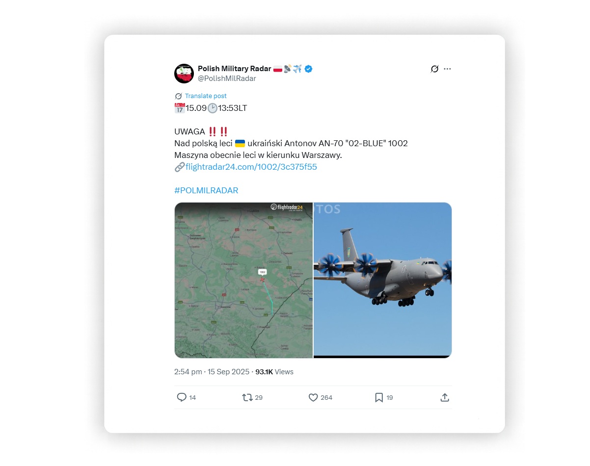 Screenshot from X