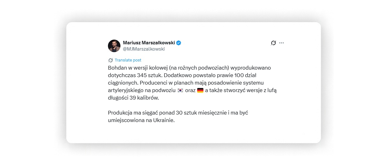 Screenshot from X. Source: @MJMarszalkowski / X, posted on September 1, 2025